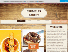 Tablet Screenshot of crumblesbakes.com